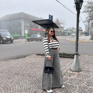 Jean MALIBÚ Wide Súper Ancho Negro Lavado