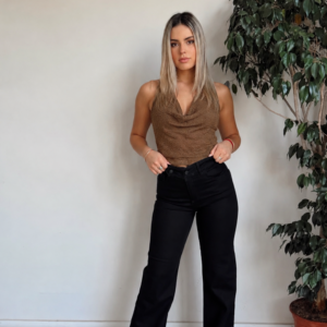 Jean Wide Leg Flecha NEGRO