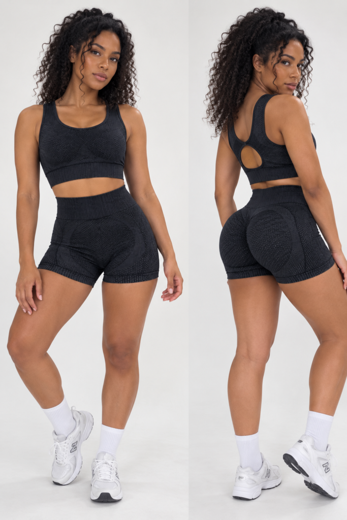 Conjunto deportivo con push up  short más top
