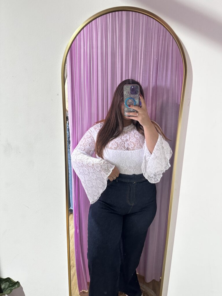 Blusa campesina encaje
